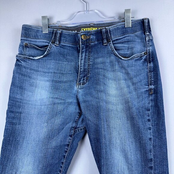 Lee Straight Fit Tapered Leg Jeans Mens Size 36X30 Extreme Motion 2015042 Blue - Picture 3 of 12